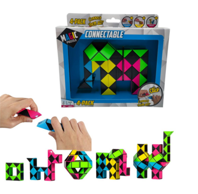 Magic Puzzle Connectable 4-Pack
